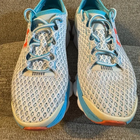 Under Armour Women's Speedfoam Gemini Light Blue / Pink Athletic Shoes Size 8.5 - Picture 3 of 9